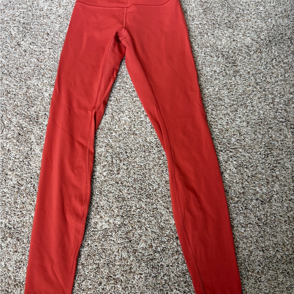 Lululemon Athletica Red Leggings